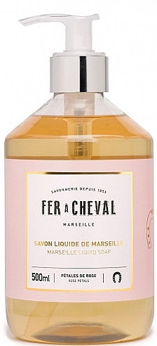 Flüssige Marseille-Seife Rosenblätter - Fer A Cheval Marseille Liquid Soap Rose Petals — Bild N1