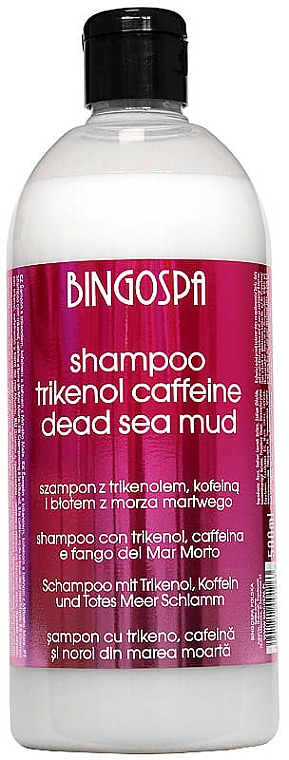 Shampoo gegen Schuppen mit Schlamm aus dem Toten Meer, Trikenol und Koffein - BingoSpa Shampoo With Trikenolem And Caffeine