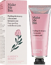 Düfte, Parfümerie und Kosmetik Gesichtspeeling mit Blumensäuren - Make Me Bio Garden Roses Face Peeling With Floral Acids