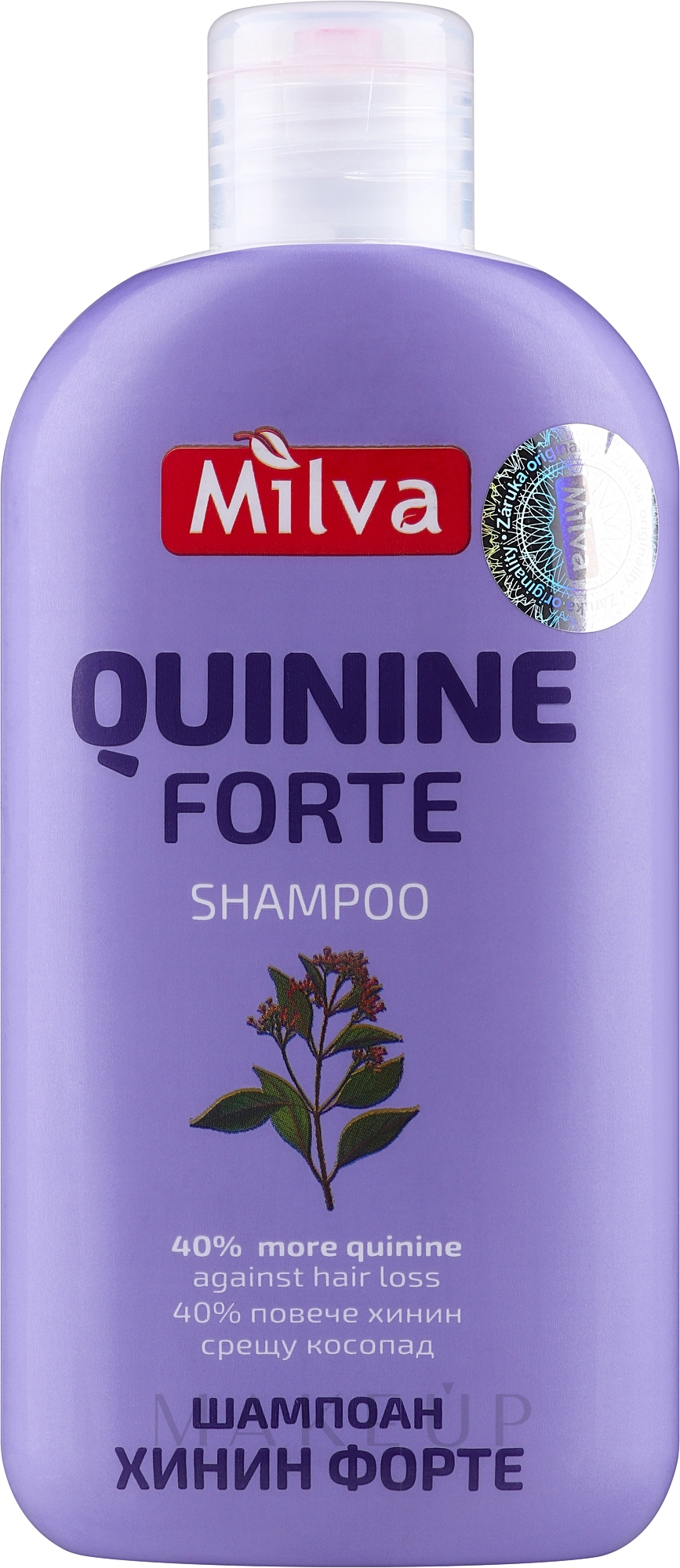 Intensives Shampoo gegen Haarausfall - Milva Quinine Forte Shampoo — Bild 200 ml