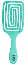 Düfte, Parfümerie und Kosmetik Haarbürste rechteckig 23 cm türkis - Disna Beauty4U Puzzle Brush