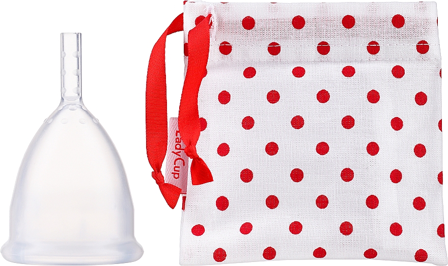 Menstruationstasse Größe S - LadyCup Transparent — Bild N2