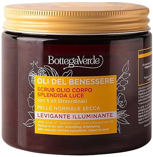 Körperpeeling mit Ölen - Bottega Verde Oli Del Benessere Body Scrub Oil — Bild N1