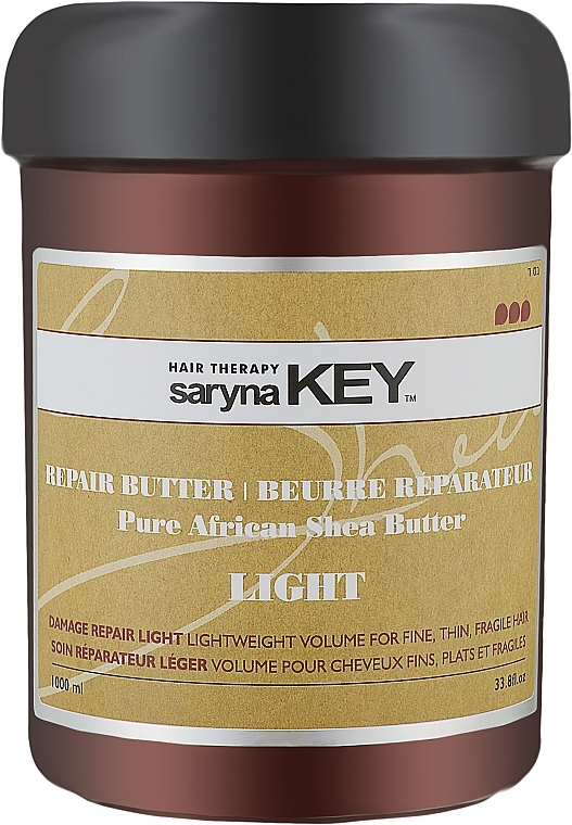 Revitalisierende Haarmaske - Saryna Key Damage Repair Butter Pure African Shea Butter Light — Bild N3