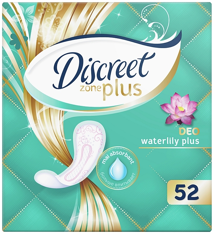 Slipeinlagen Deo Waterlily Plus 52 St. - Discreet Zone Plus — Bild N1
