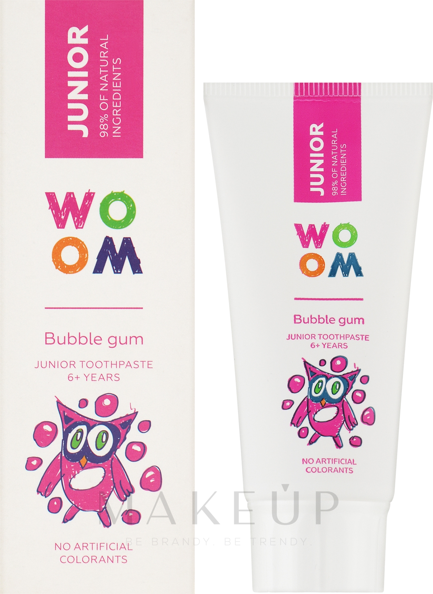 Kinderzahnpasta mit Kaugummigeschmack - Woom Junior Bubble Gum Toothpaste — Bild 50 ml