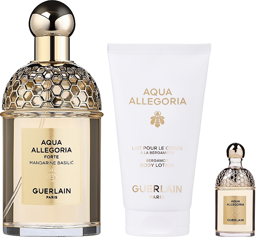 Guerlain Aqua Allegoria Forte Mandarine Basilic - Duftset (Eau de Parfum 75 ml + Körperlotion 75ml + edp 7.5 ml) — Bild N1