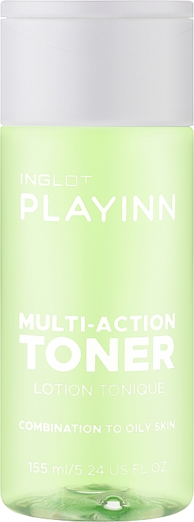 Multifunktionales Tonikum für fettige Haut und Mischhaut  - Inglot Playinn Multi-Action Toner Combination To Oily Skin — Bild N1