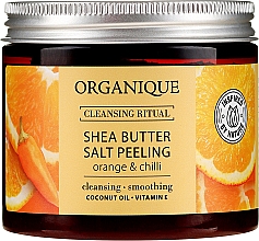 Düfte, Parfümerie und Kosmetik Salzpeeling für den Körper mit Sheabutter und Orangen- und Chiliduft - Organique Shea Butter Salt Peeling Orange & Chilli
