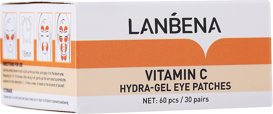 Aufhellende Hydrogel-Augenpatches mit Vitamin C - Lanbena Vitamin C Hydra-Gel Eye Patch — Bild N2