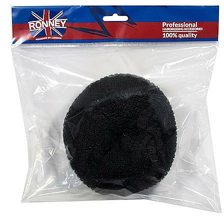 Professioneller Haar Donut 15 x 6,5 cm schwarz - Ronney Professional Hair Bun 055 — Bild N1
