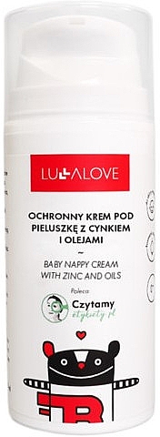 Schützende Windelcreme mit Zink - Lullalove Baby Nappy Cream With Zinc And Oils — Bild N1