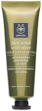 Düfte, Parfümerie und Kosmetik Beruhigendes Gesichtspeeling mit Oliven - Apivita Face Scrub With Olive 