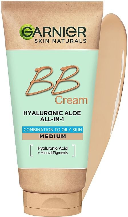 BB Creme für Misch- und ölige Haut mit Hyaluronsäure und Aloe Vera - Garnier Hyaluronic Aloe All-In-1 — Bild N4
