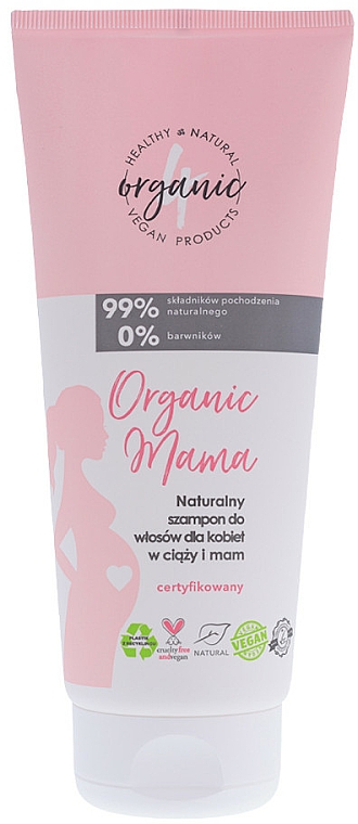Natürliches Shampoo für Mütter und Schwangere - 4Organic Organic Mama Shampoo — Bild N1