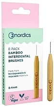 Interdentalbürsten aus Bambus 0.40 mm 8 St. - Nordics Bamboo Interdental Brushes — Bild N1