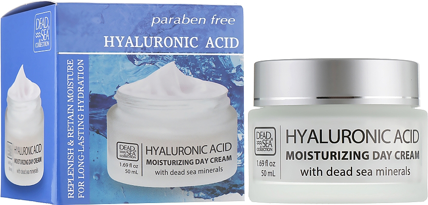 Feuchtigkeitsspendende Tagescreme mit Hyaluronsäure und Mineralien aus dem Toten Meer - Dead Sea Collection Hyaluronic Acid Moisturizing Day Cream — Bild N1