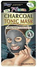 Düfte, Parfümerie und Kosmetik Revitalisierende Detox Tuchmaske mit Aktivkohle und grünem Tee - 7th Heaven Charcoal Tonic Sheet Mask