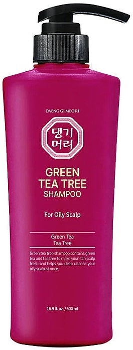 Shampoo mit grünem Teebaum für fettige Kopfhaut - Daeng Gi Meo Ri Green Tea Tree Shampoo for Oily Scalp — Bild N1