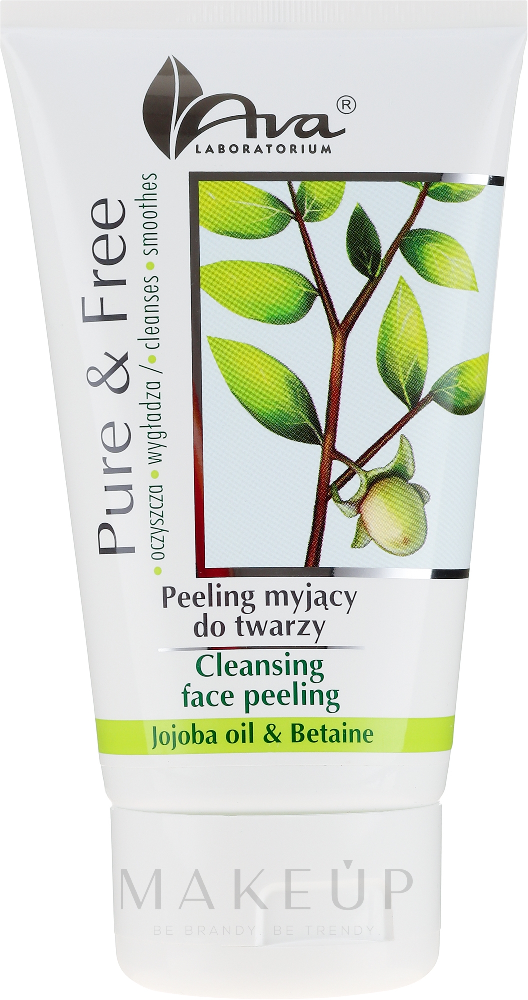 Reinigendes Gesichtspeeling mit Jojobaöl und Betain - AVA Laboratorium Pure & Free Cleansing Face Peeling — Bild 150 ml