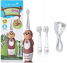 Düfte, Parfümerie und Kosmetik Elektrische Zahnbürste 0-10 Jahre - Brush-Baby WildOnes Mya Monkey Sonic Toothbrush