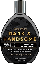 Solarium-Lotion für Männer - Brown Sugar Status: Dark & Handsome 300X Advanced Tanning Lotion  — Bild N1