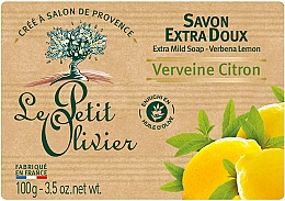 Düfte, Parfümerie und Kosmetik Sanfte Seife mit Weiden- und Zitronenextrakt - Le Petit Olivier Extra Mild Soap Verbena and Lemon