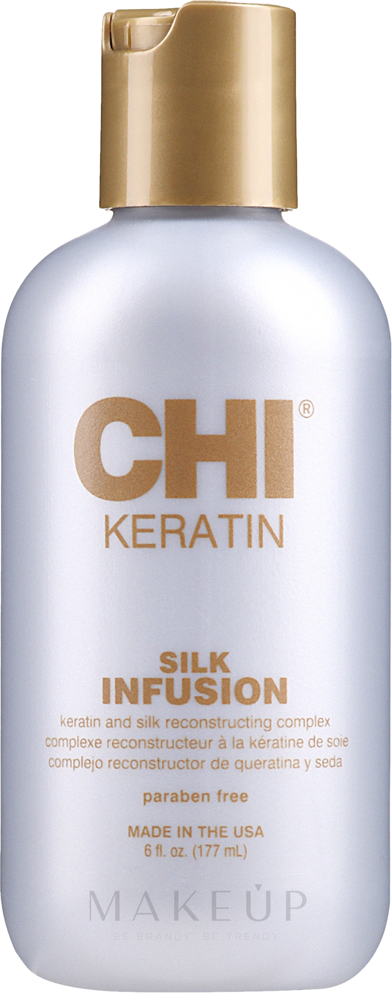 Aufbauende Pflege für geschädigtes Haar - CHI Keratin Silk Infusion — Bild 177 ml