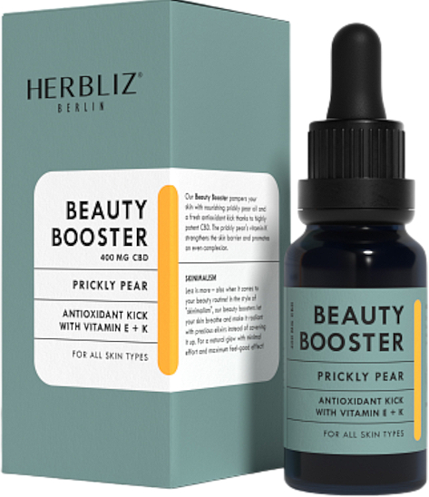 Gesichtsbooster mit Kaktusfeigenkernöl, Rosmarin und CBD - Herbliz Prickly Pear Beauty Booster — Bild N2