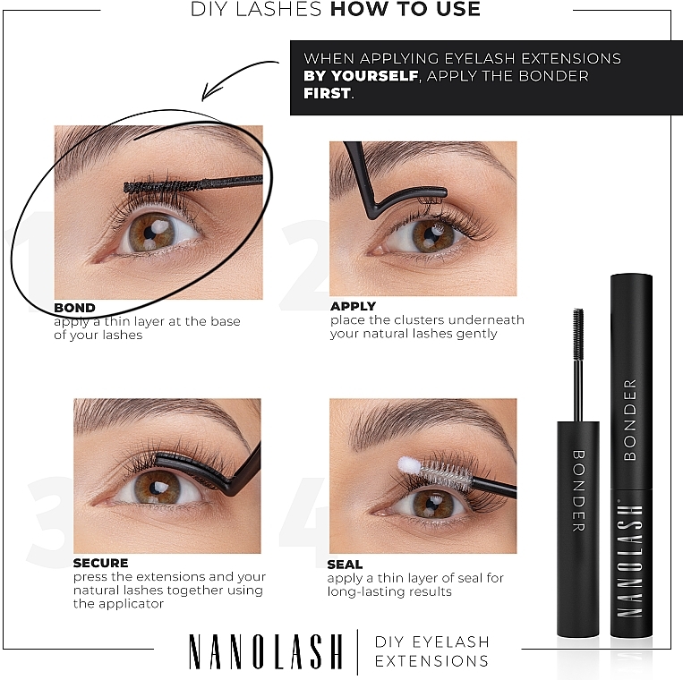 Kleber für falsche Wimpern - Nanolash Bonder Diy Eyelash Extensions — Bild N9