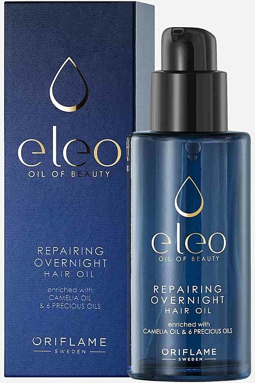 Regenerierendes Haaröl mit kraftvollen Ölen - Oriflame Eleo Repairing Overnight Hair Oil — Bild N1