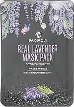Düfte, Parfümerie und Kosmetik Tuchmaske für das Gesicht mit Lavendelextrakt - Pax Moly Real Lavender Mask Pack