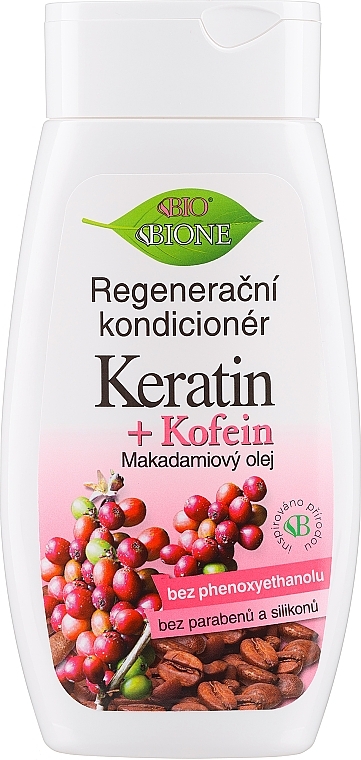 Regenerierende Haarspülung mit Keratin und Kofein - Bione Cosmetics Keratin + Caffeine Regenerative Conditioner — Bild N1