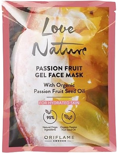 Gelmaske für das Gesicht - Oriflame Passion Fruit Gel Face Mask with Organic Passion Fruit Seed Oil — Bild N1