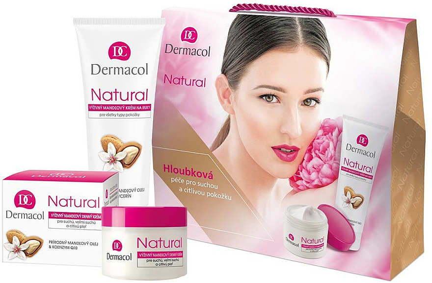 Gesichtspflegeset - Dermacol Natural Set (Gesichtscreme 50ml + Handcreme 100ml) — Bild N1