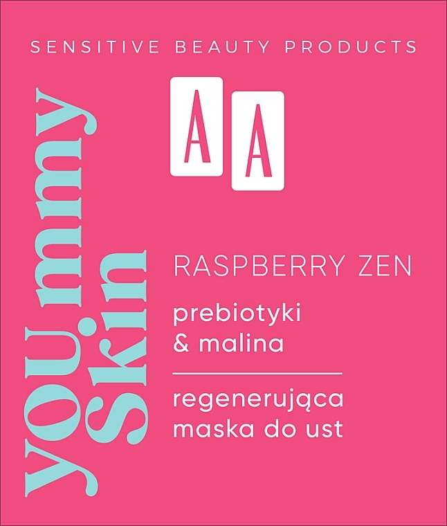 Revitalisierende Lippenmaske - AA You.mmy Skin Raspberry Zen — Bild N2