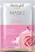 Düfte, Parfümerie und Kosmetik Gel-Maske mit Rosenwasser - Dermokil Rose Water Gel Mask (sachet)