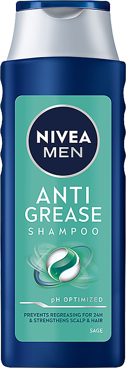 Shampoo für fettiges Haar mit Salbei - Nivea Men Anti Grease Shampoo — Bild N1