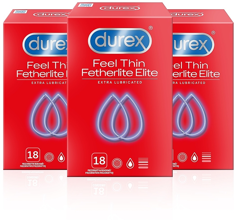 Kondome 3x18 St. - Durex Feel Thin Extra Lubricated — Bild N1