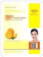 Düfte, Parfümerie und Kosmetik Kollagen-Tuchmaske mit Vitaminen - Dermal Vitamin Collagen Essence Mask