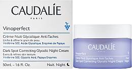 Korrigierende Nachtcreme gegen Pigmentflecken mit Glykolsäure - Caudalie Vinoperfect Dark Spot Correcting Glycolic Night Cream — Bild N3