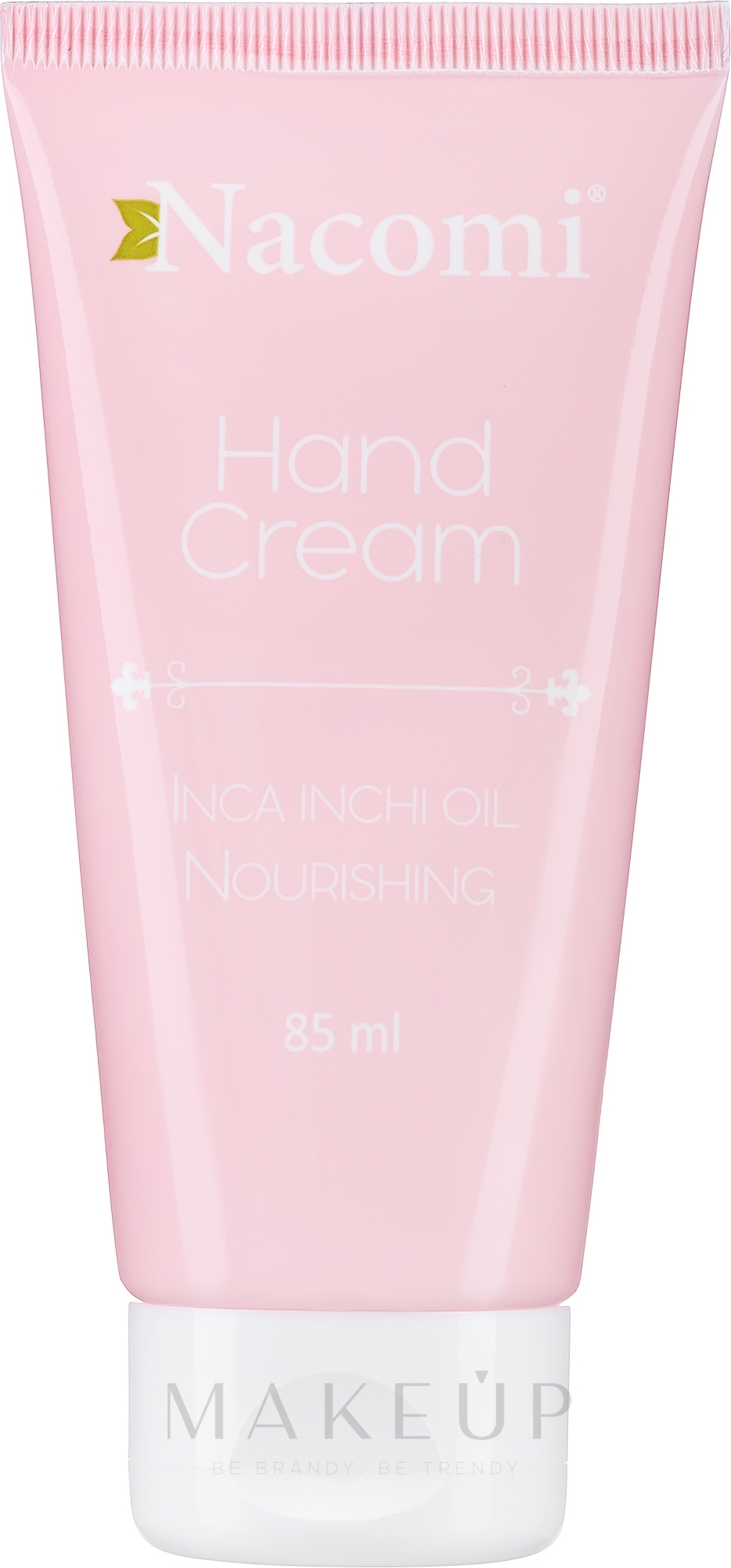 Pflegende Handcreme mit Inca Inchi Öl - Nacomi Hand Cream With Cold-Pressed Inca Inchi Oil — Bild 85 ml