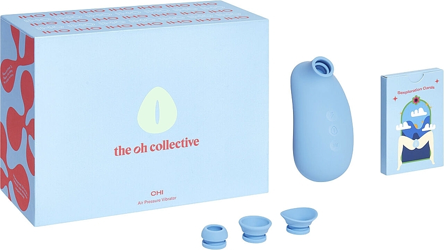 Vakuum-Klitoris-Stimulator blau - The Oh Collective Chi Romantic Blue  — Bild N3