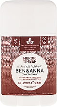 Düfte, Parfümerie und Kosmetik Natürlicher Soda Deostick Nordic Timber - Ben & Anna Natural Soda Deodorant Nordic Timber