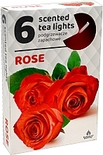 Düfte, Parfümerie und Kosmetik Teekerze Rose 6 St. - Admit Scented Tea Light Rose