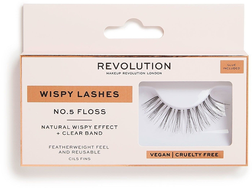 Künstliche Wimpern - Makeup Revolution No.5 Floss Wispy Lashes — Bild N1