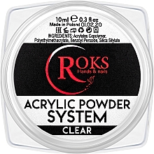 Acryl-Nagelpulver - ROKS Nail Sculpting Powder Clear — Bild N1