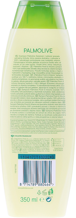 Erfrischendes Volumenshampoo für normales und fettiges Haar Zitrusfrüchte und Vitamine - Palmolive Naturals Fresh & Volume Shampoo — Bild N4