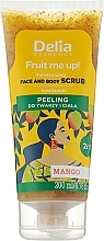 Peeling für Gesicht und Körper mit Mango - Delia Fruit Me Up! Moisturizing Face And Body Scrub Mango — Bild N1