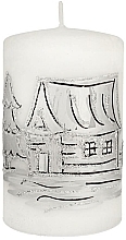 Düfte, Parfümerie und Kosmetik Dekorative Kerze Zylinder klein weiß - Artman Decorative Candle Frozen